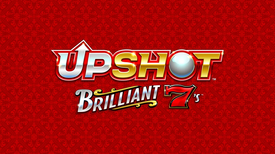 The promotional header for Upshot Brilliant 7s, an online slot game on Betty.ca.