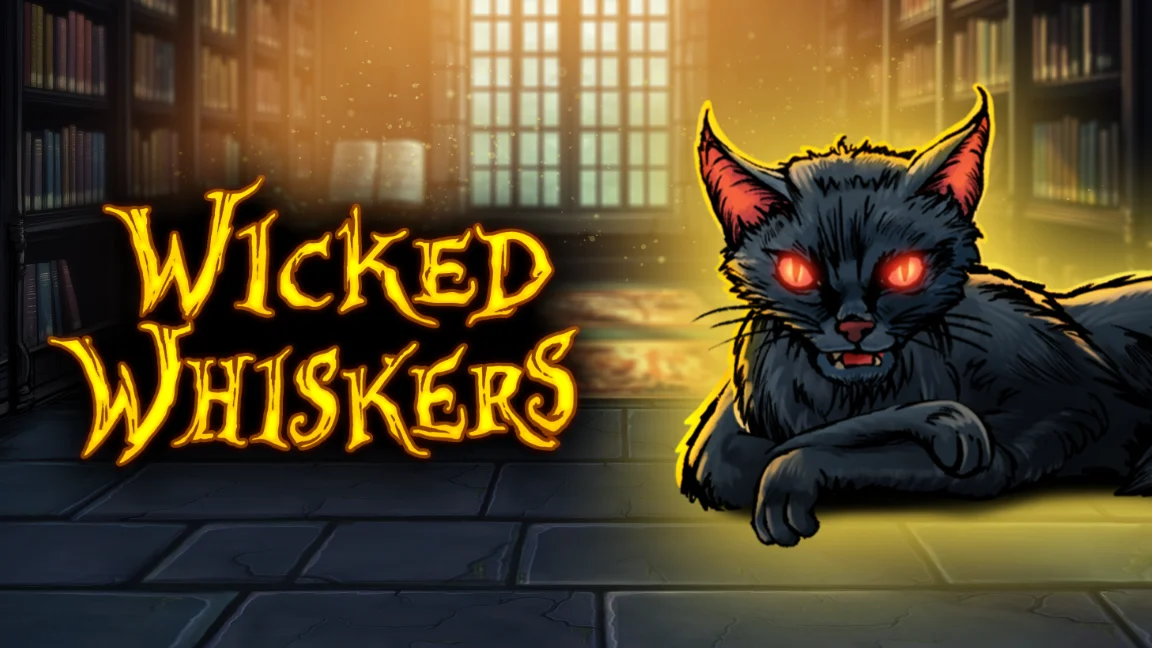The promotional header for Wicked Whiskers, an online slot game on Betty.ca.