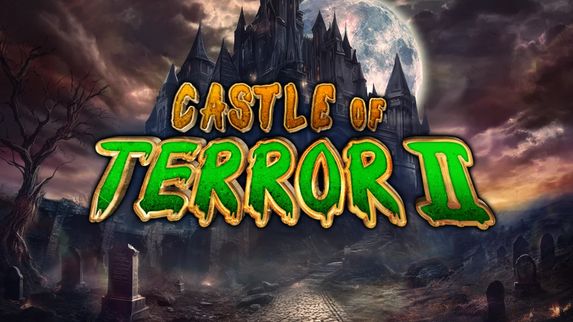 The promotional header for Castle of Terror 2, an online slot game on Betty.ca.