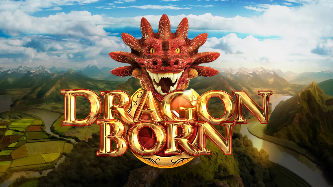 The promotional header for Dragon Born, an online slot game on Betty.ca.