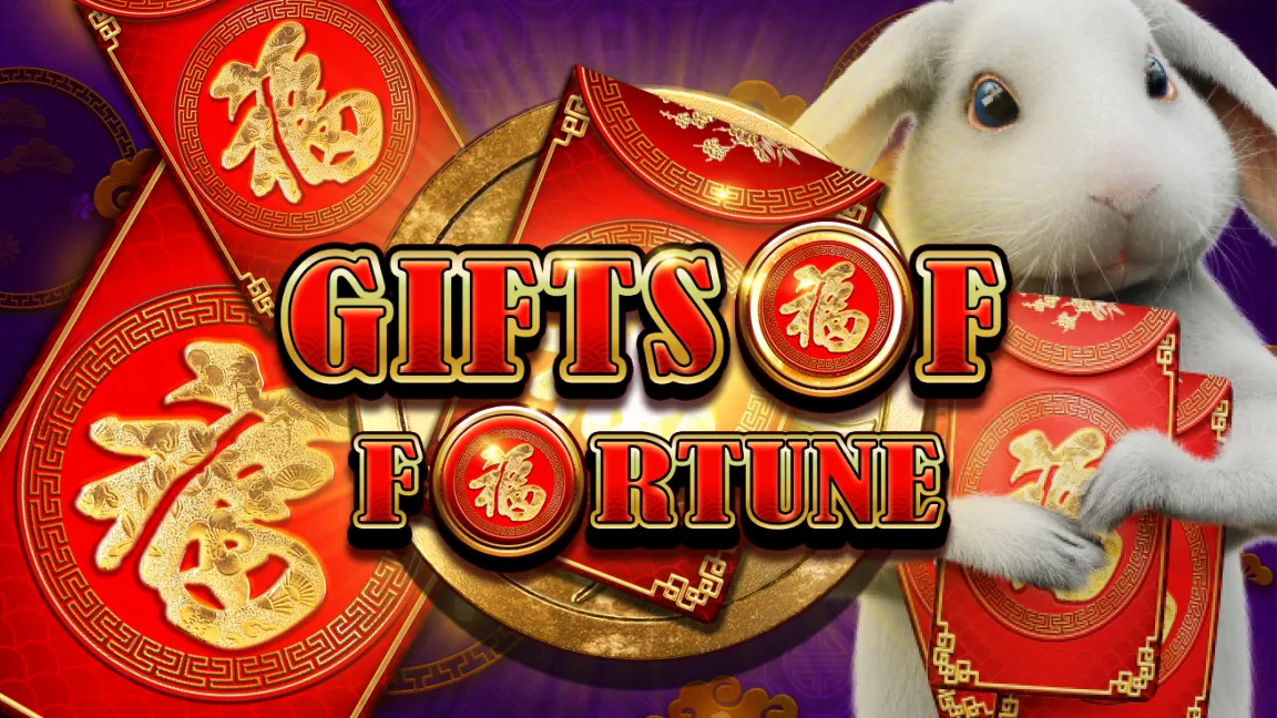 The promotional header for Gifts of Fortune, an online slot game on Betty.ca.