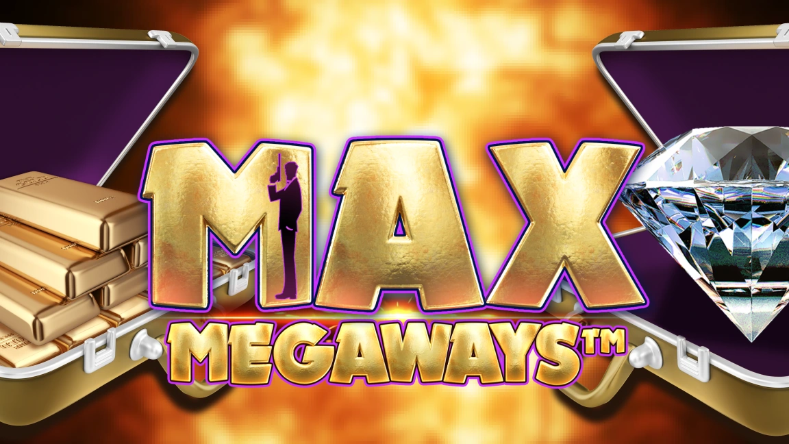 The promotional header for Max Megaways, an online slot game on Betty.ca.