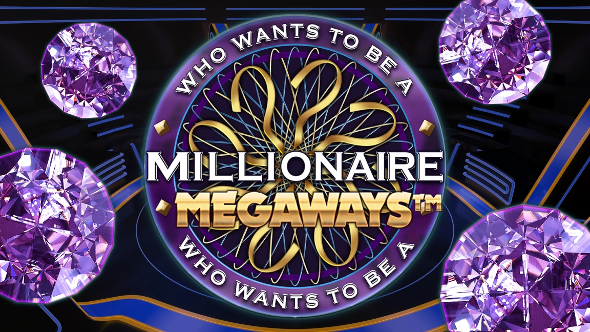 The promotional header for Millionaire Megaways, an online slot game on Betty.ca.