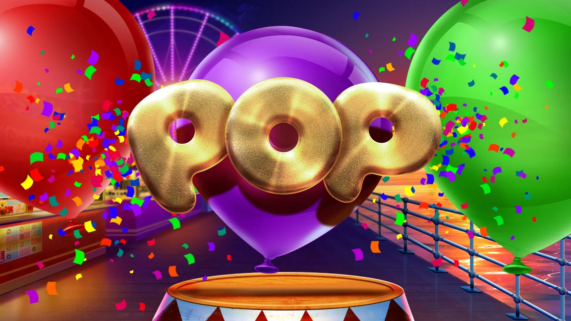 The promotional header for Pop, an online slot game on Betty.ca.