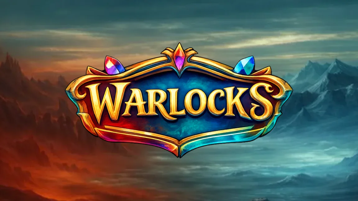 The promotional header for Warlocks, an online slot game on Betty.ca.