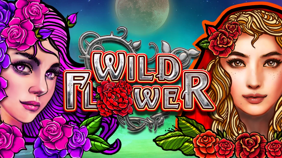 The promotional header for Wild Flower, an online slot game on Betty.ca.