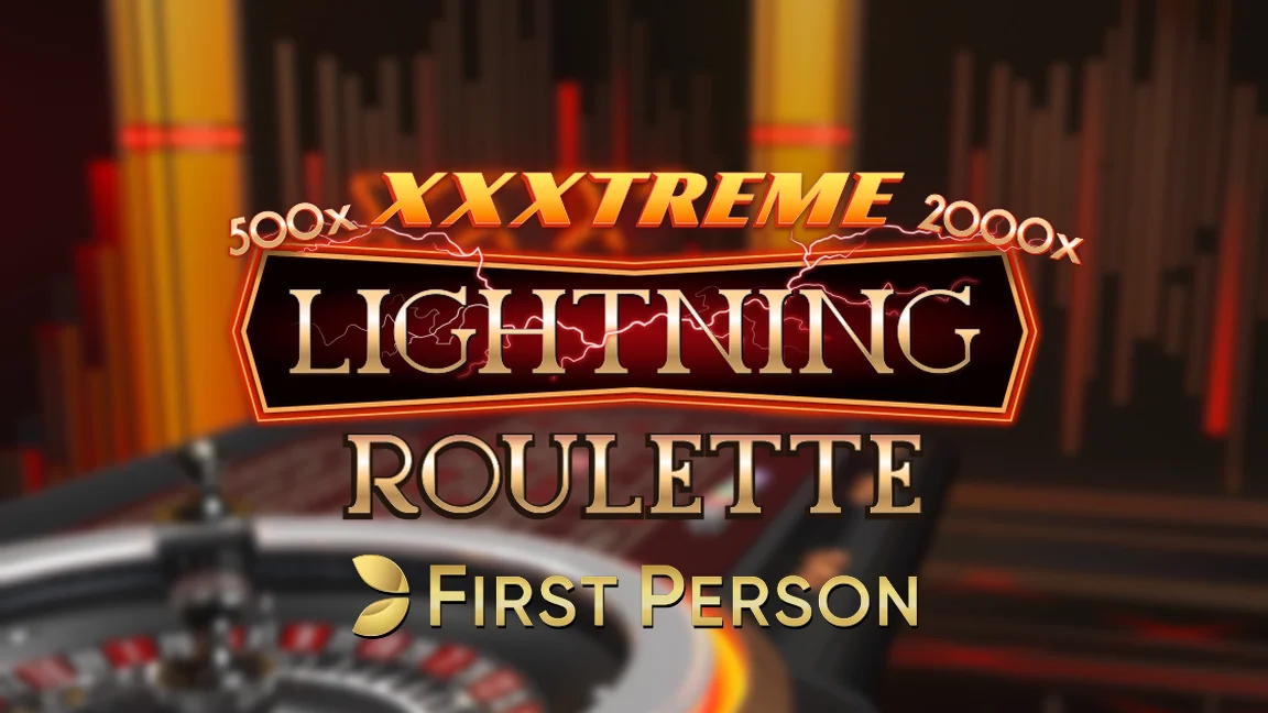 The promotional header for First Person XXXtreme Lightning Roulette, an online slot game on Betty.ca.