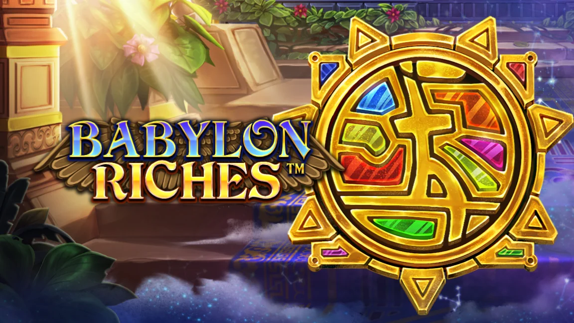 The promotional header for Babylon Riches, an online slot game on Betty.ca.