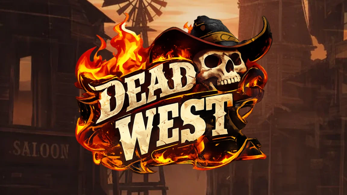 The promotional header for Dead West, an online slot game on Betty.ca.