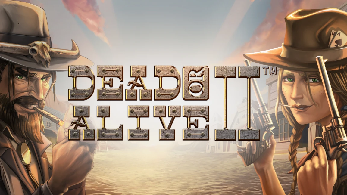 The promotional header for Dead or Alive 2™, an online slot game on Betty.ca.