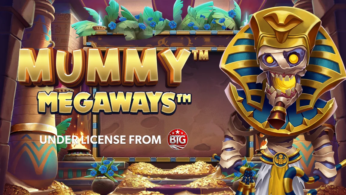 The promotional header for Mummy Megaways, an online slot game on Betty.ca.