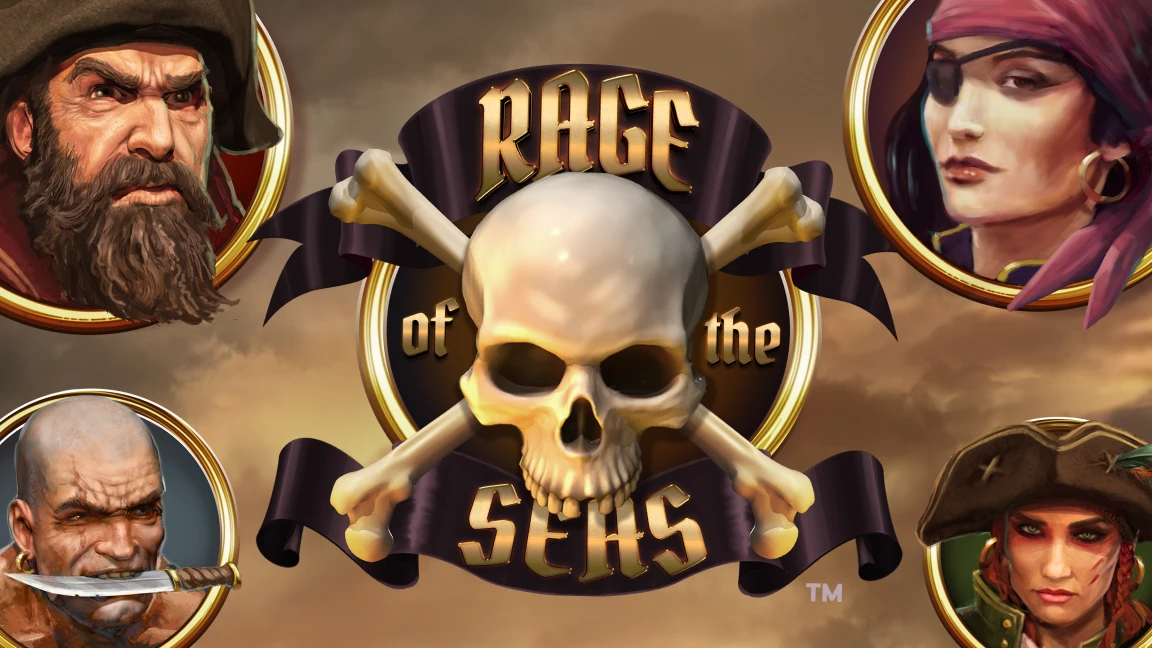 The promotional header for Rage of the Seas™, an online slot game on Betty.ca.