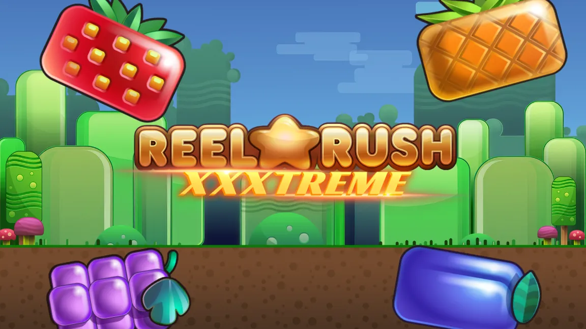 The promotional header for Reel Rush Xxxtreme, an online slot game on Betty.ca.