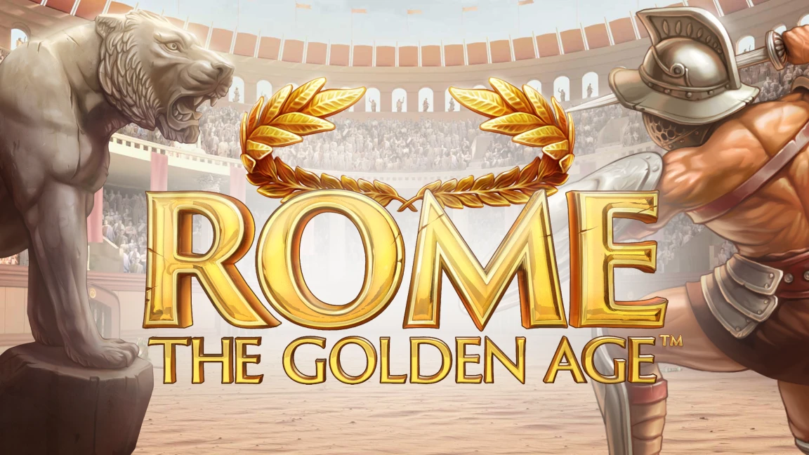 The promotional header for Rome: The Golden Age™, an online slot game on Betty.ca.