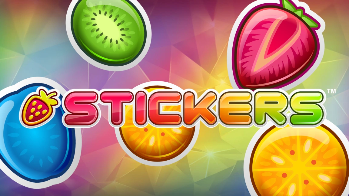 The promotional header for Stickers, an online slot game on Betty.ca.