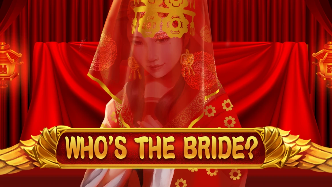 The promotional header for Who's the Bride, an online slot game on Betty.ca.