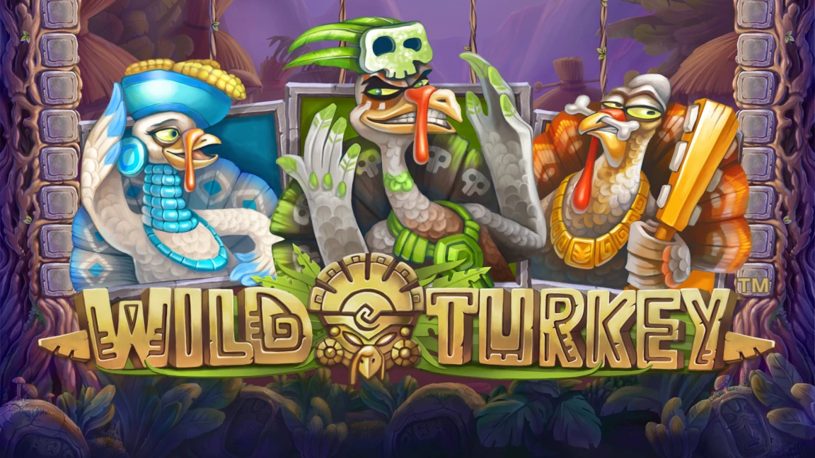 The promotional header for Wild Turkey, an online slot game on Betty.ca.