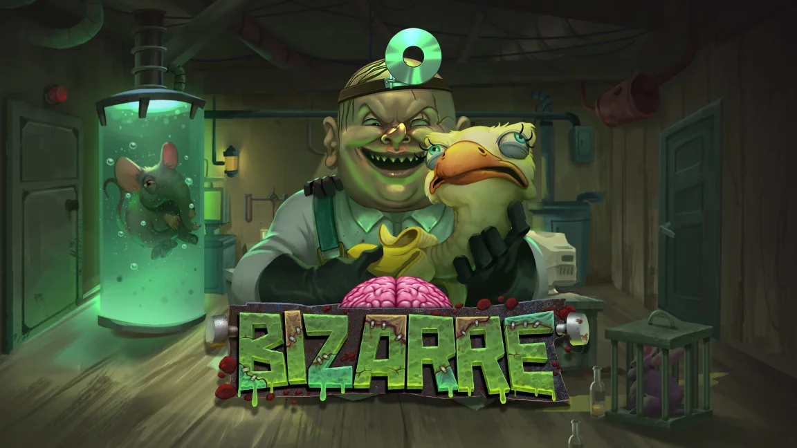 The promotional header for Bizarre, an online slot game on Betty.ca.
