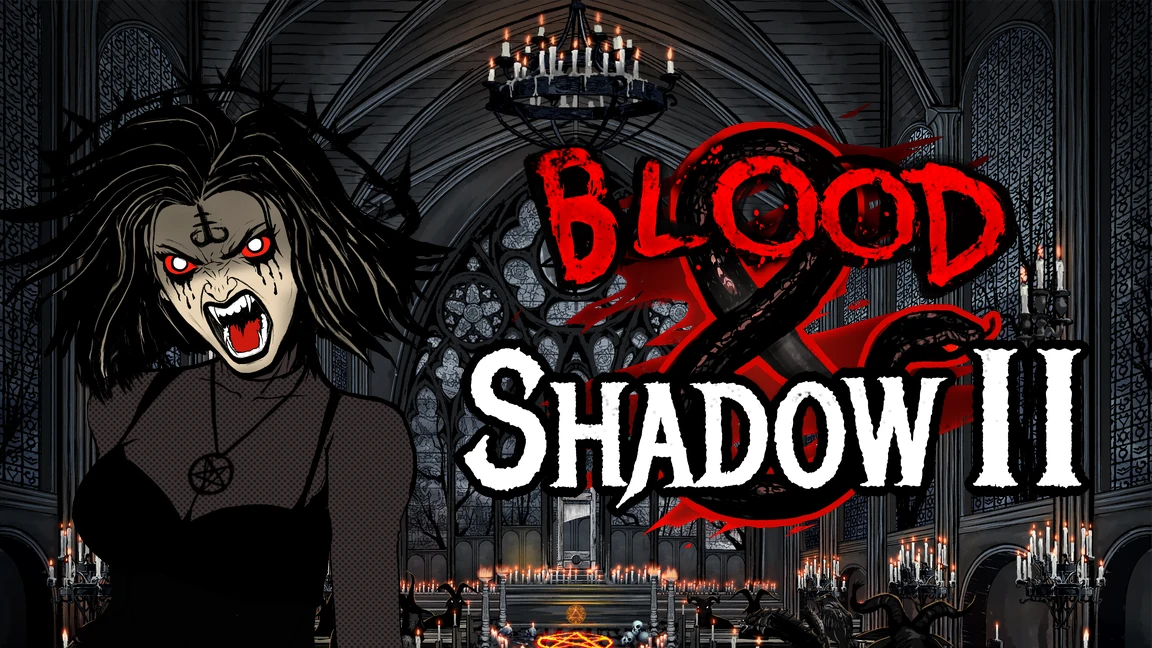 The promotional header for Blood & Shadow 2, an online slot game on Betty.ca.