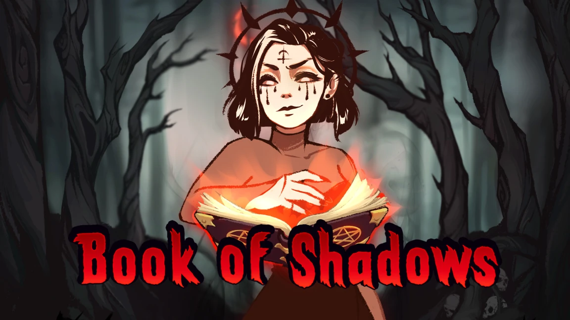 The promotional header for Book Of Shadows, an online slot game on Betty.ca.