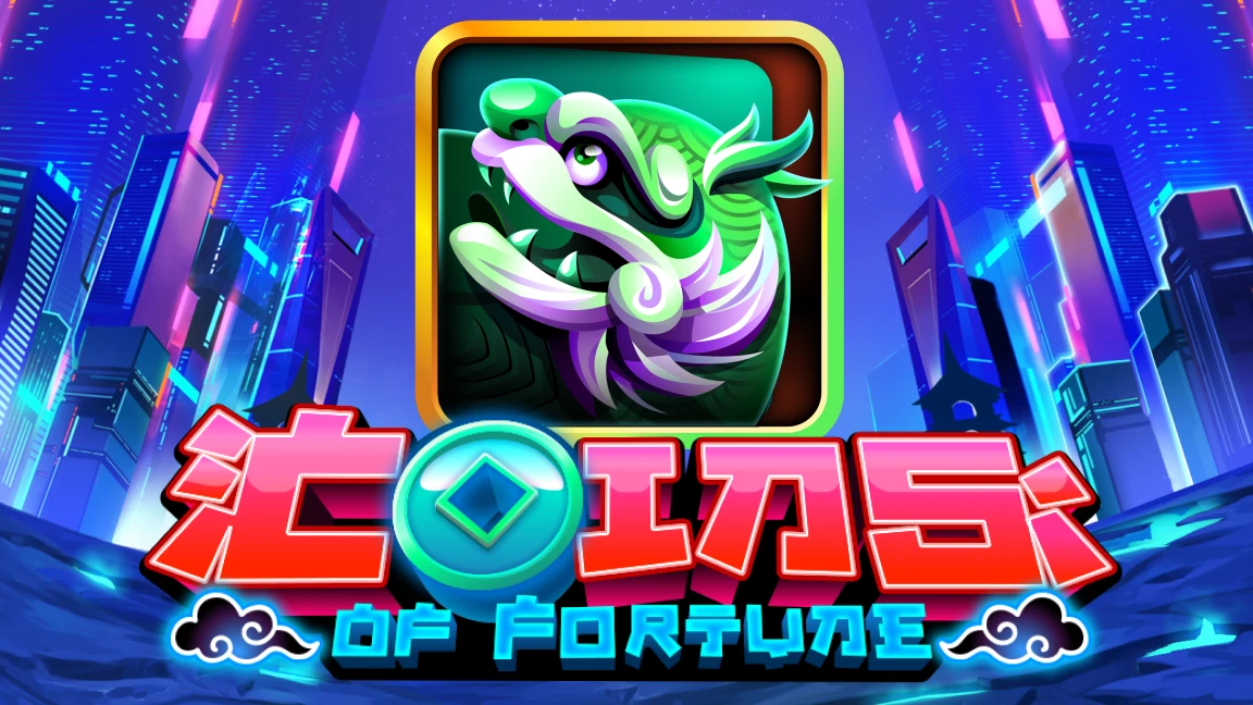 The promotional header for Coins of Fortune, an online slot game on Betty.ca.