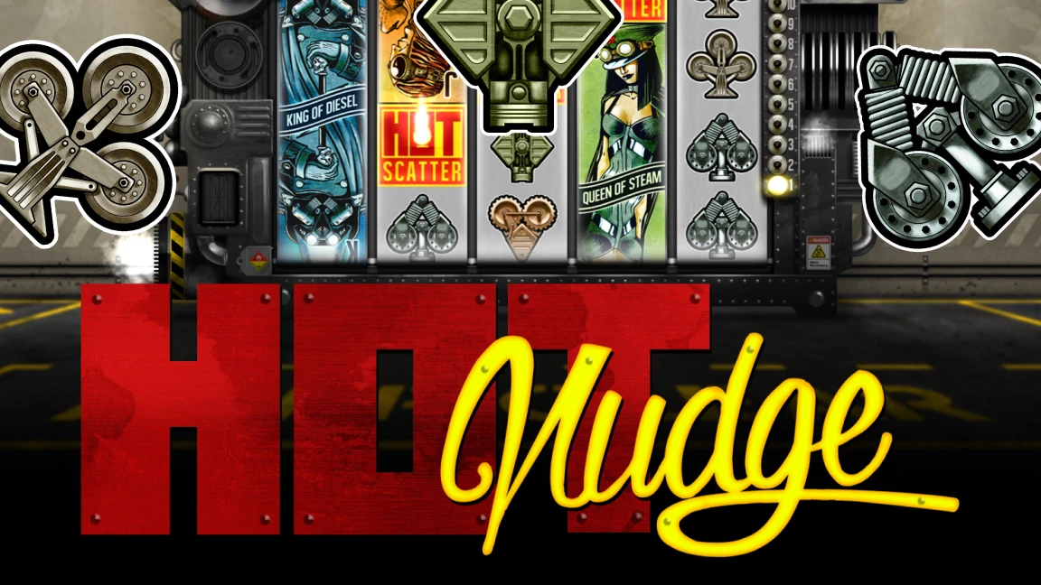 The promotional header for Hot Nudge, an online slot game on Betty.ca.