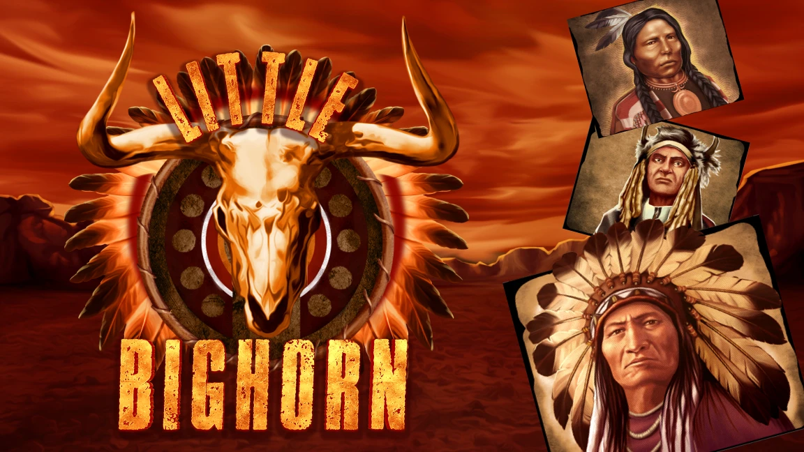 The promotional header for Little Bighorn, an online slot game on Betty.ca.