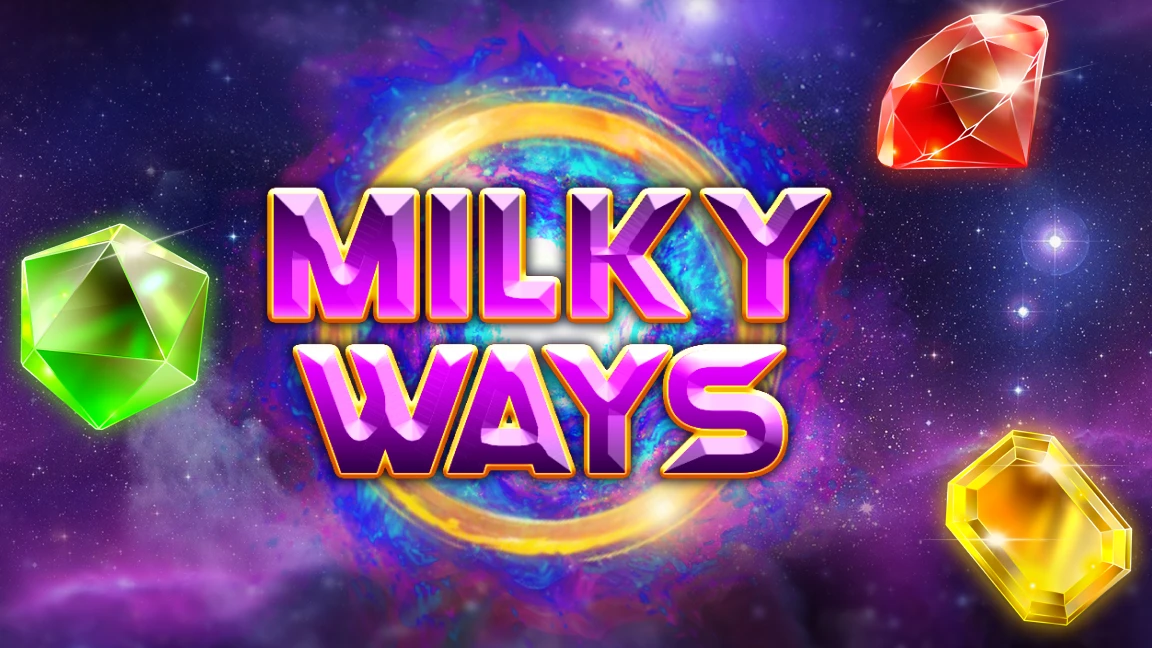 The promotional header for Milky Ways, an online slot game on Betty.ca.