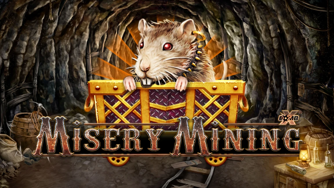 The promotional header for Misery Mining, an online slot game on Betty.ca.