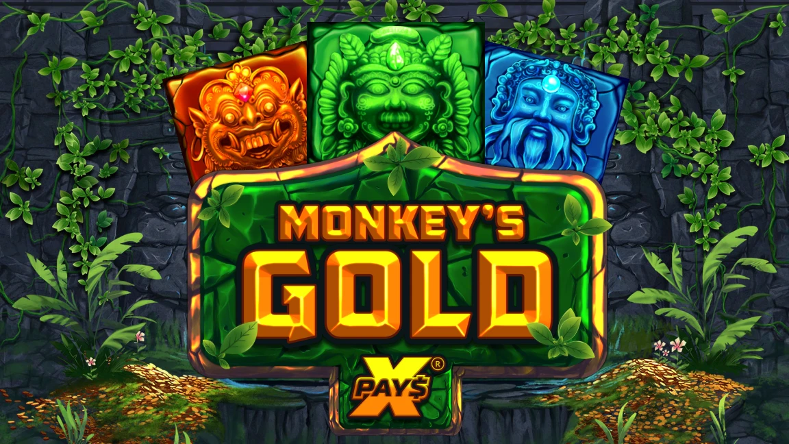 The promotional header for Monkey's Gold xPays, an online slot game on Betty.ca.