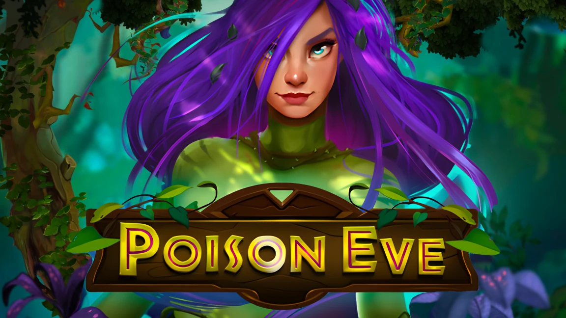 The promotional header for Poison Eve, an online slot game on Betty.ca.