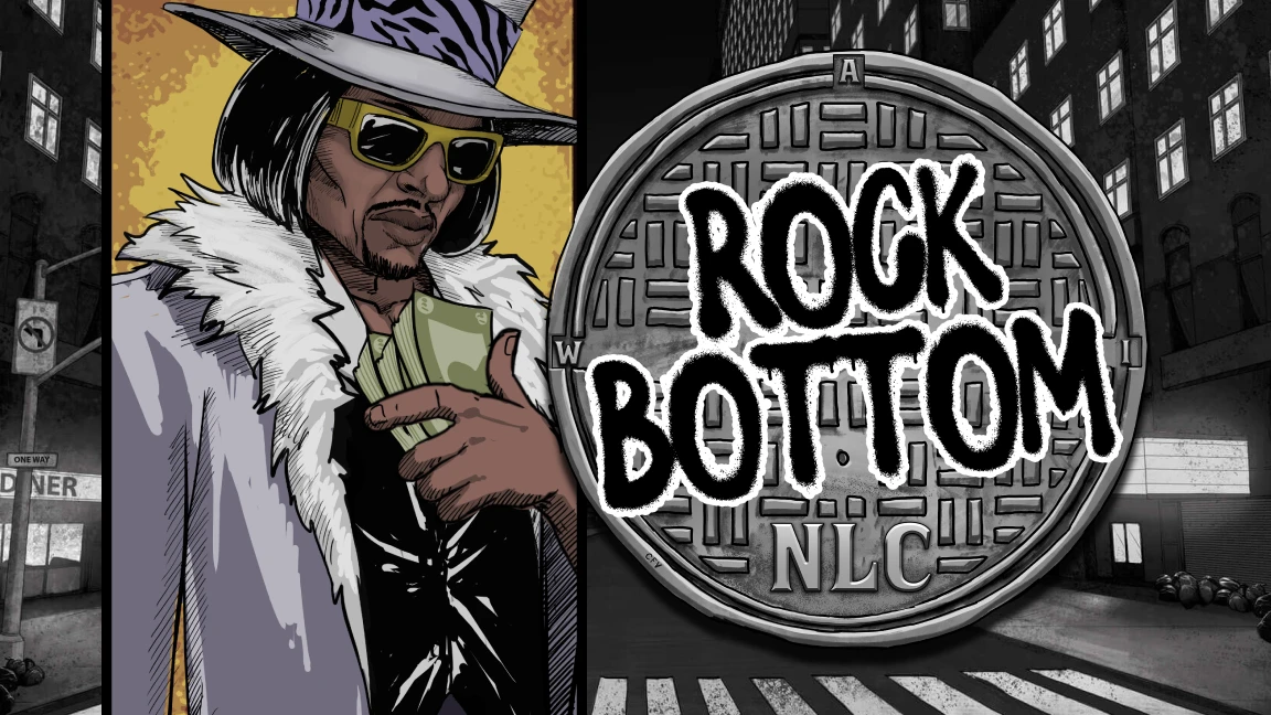 The promotional header for Rock Bottom, an online slot game on Betty.ca.