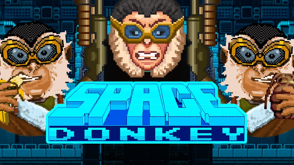 The promotional header for Space Donkey, an online slot game on Betty.ca.