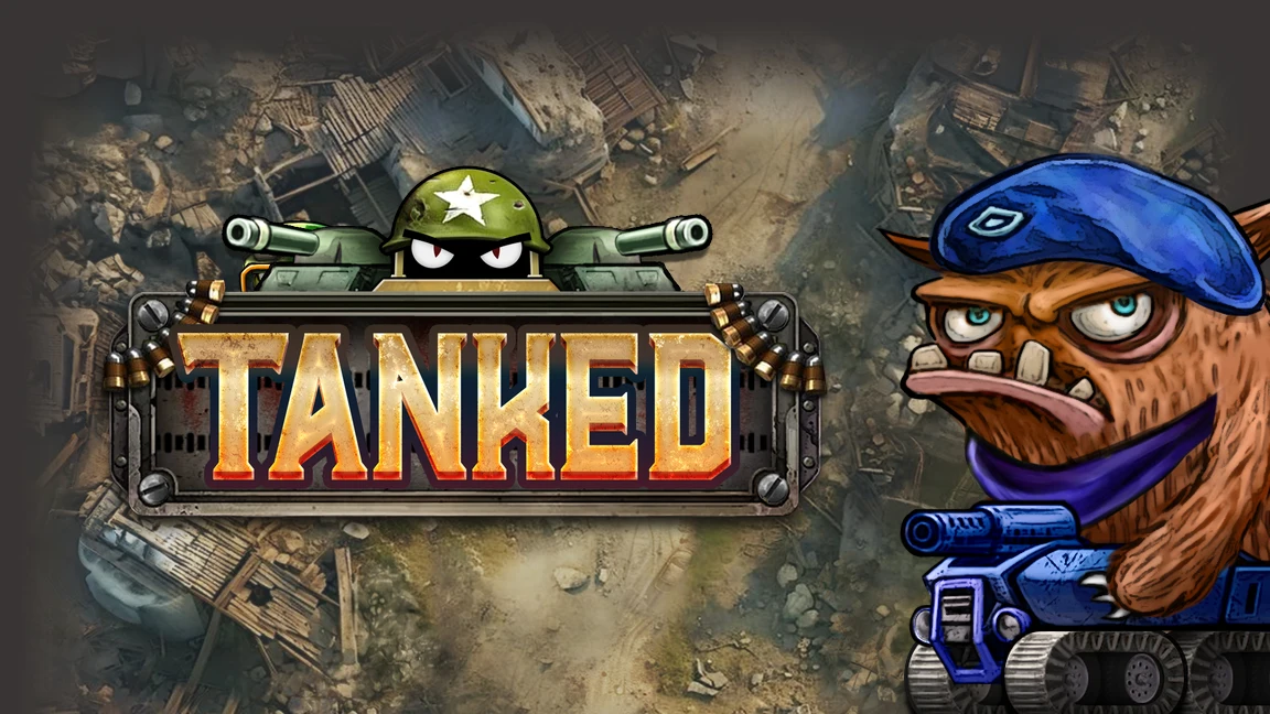 The promotional header for Tanked, an online slot game on Betty.ca.