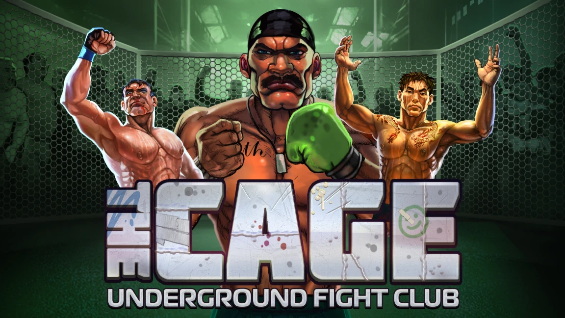 The promotional header for The Cage, an online slot game on Betty.ca.