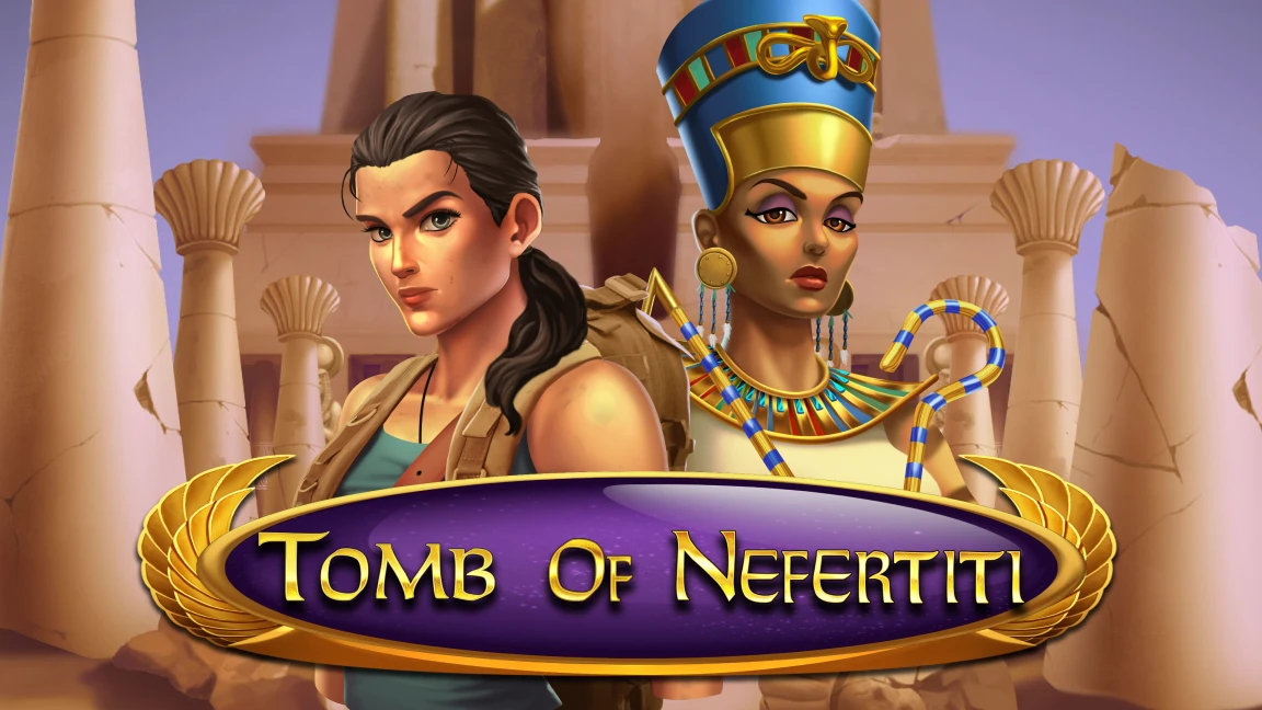 The promotional header for Tomb of Nefertiti, an online slot game on Betty.ca.
