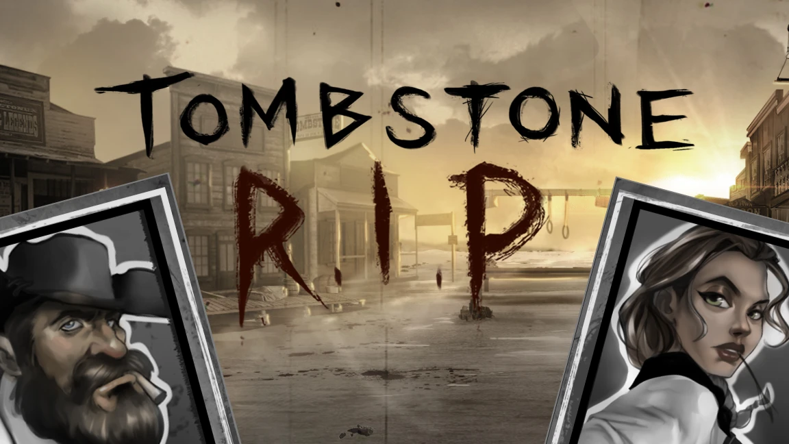 The promotional header for Tombstone R.I.P, an online slot game on Betty.ca.