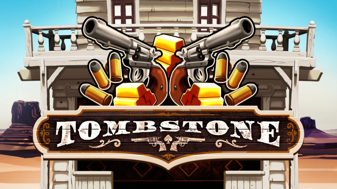 The promotional header for Tombstone, an online slot game on Betty.ca.