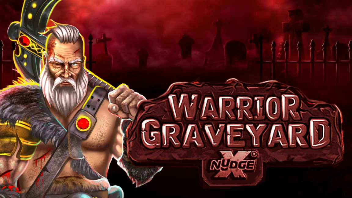 The promotional header for Warrior Graveyard xNudge, an online slot game on Betty.ca.
