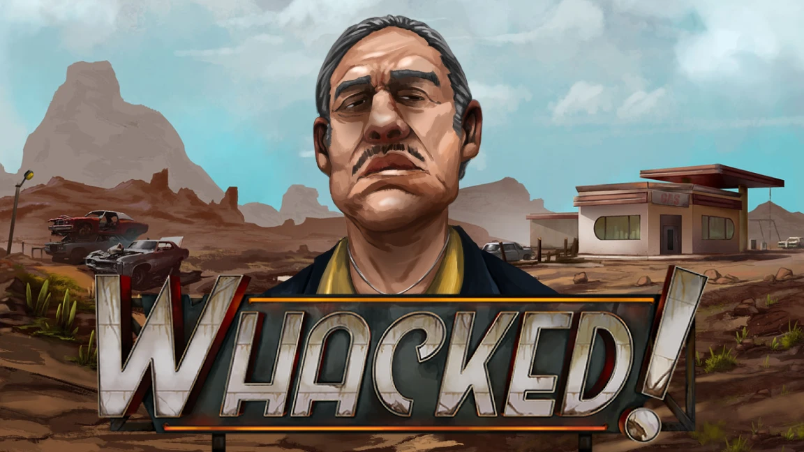 The promotional header for Whacked, an online slot game on Betty.ca.
