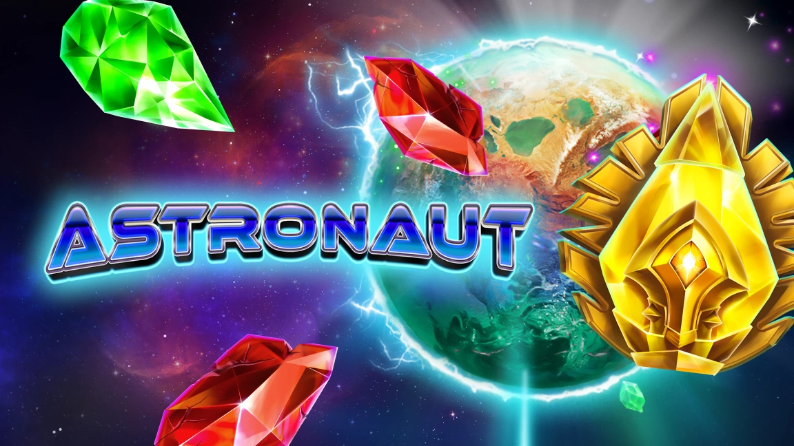 The promotional header for Astronaut, an online slot game on Betty.ca.