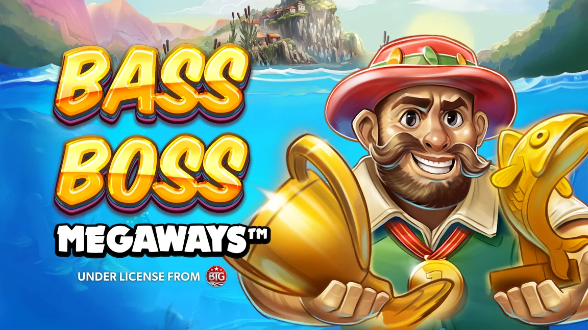 The promotional header for Bass Boss Megaways, an online slot game on Betty.ca.