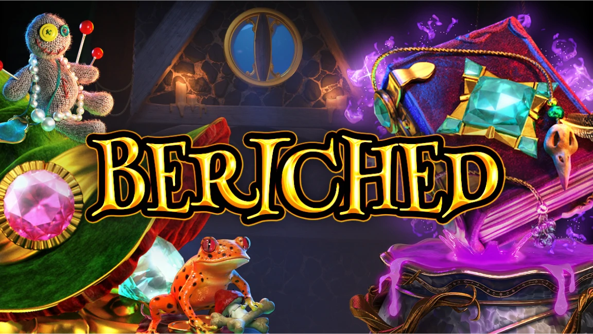 The promotional header for Beriched, an online slot game on Betty.ca.