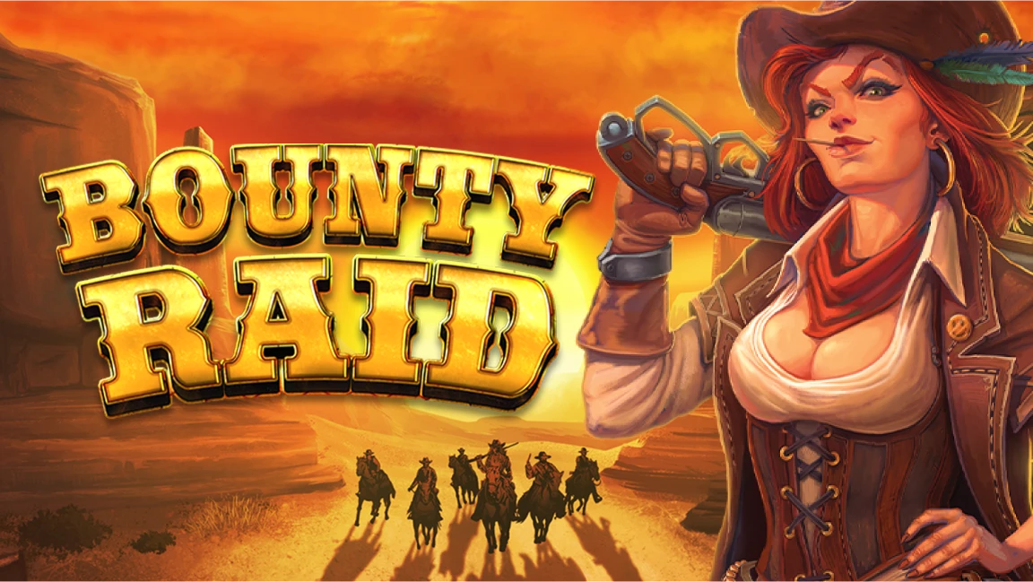 The promotional header for Bounty Raid, an online slot game on Betty.ca.
