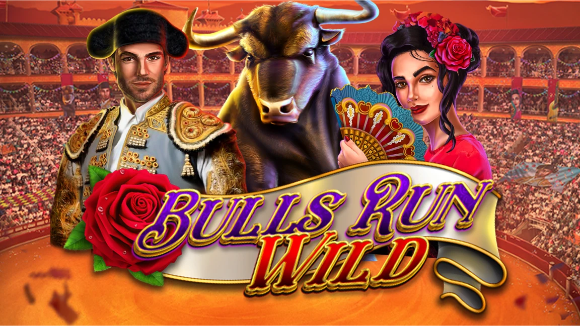 The promotional header for Bulls Run Wild, an online slot game on Betty.ca.