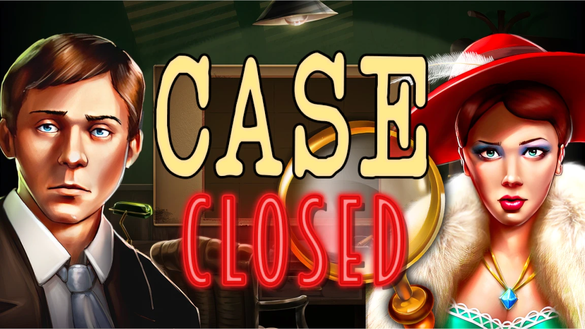 The promotional header for Case Closed, an online slot game on Betty.ca.