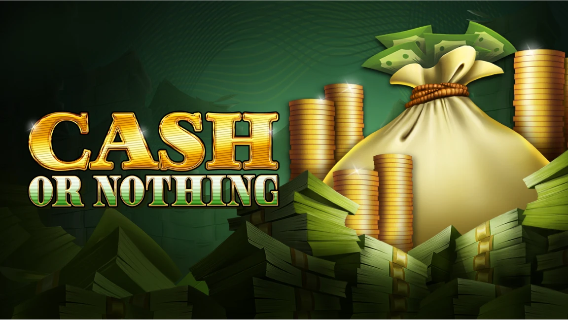 The promotional header for Cash or Nothing, an online slot game on Betty.ca.