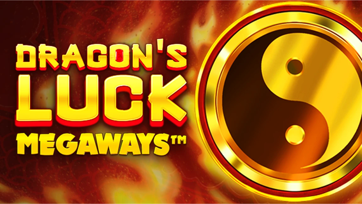 The promotional header for Dragon’s Luck Megaways, an online slot game on Betty.ca.