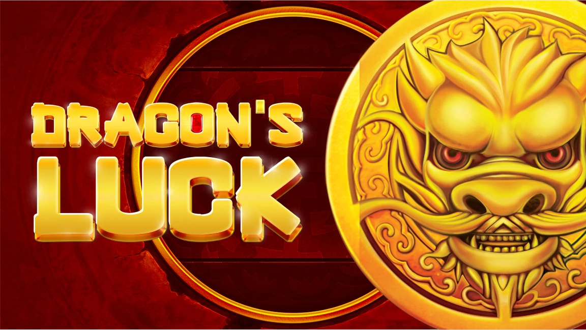 The promotional header for Dragon’s Luck, an online slot game on Betty.ca.