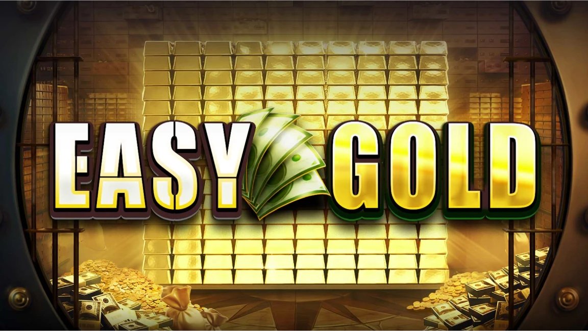 The promotional header for Easy Gold, an online slot game on Betty.ca.